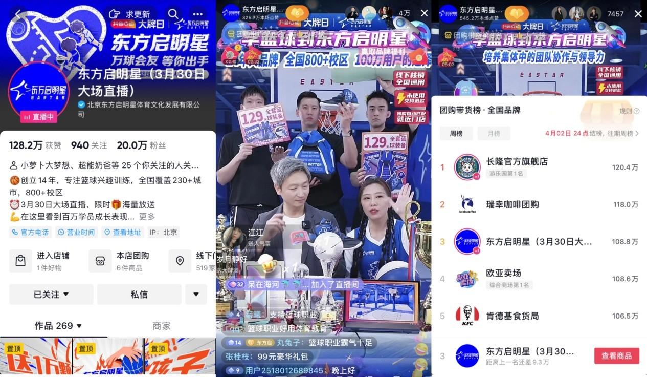 领跑教培线上化转型,东方启明星直播GMV突破660万