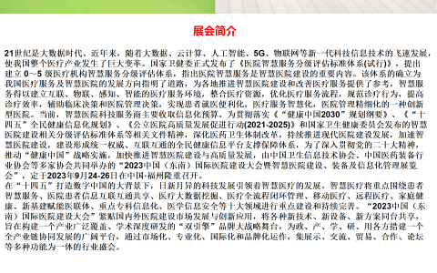 2023中国（东南）医院建设大会暨智慧医院建设、装备及信息化管理展