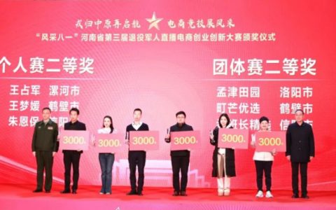 漯河市退役军人事务局和退役军人王占军，均获省直播电商创业创新大赛奖项