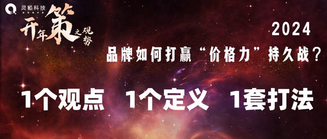 2024，品牌如何打赢“价格力”持久战？丨灵狐科技：1个观点 1个定义 1套打法