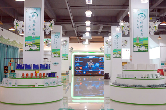 横州市电子商务产业园孵化中心里的各类电商产品。唐铭敏摄