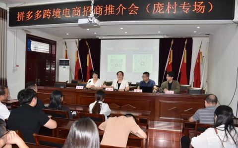 拼多多跨境电商招商推介会在洛阳市伊滨区庞村镇举行