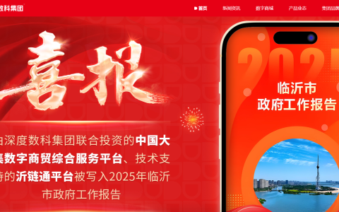 深度数科携手中国大集数字商贸综合服务平台，成为临沂数字商城新名片